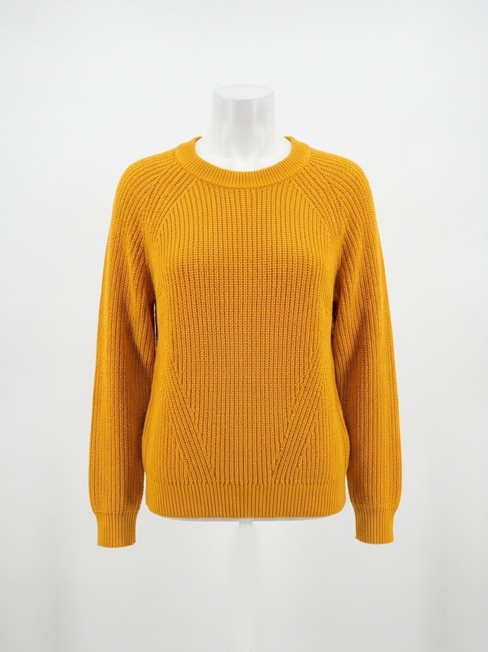 NEW AUTUMN CASHMERE scallop shaker crew sweater in clementine